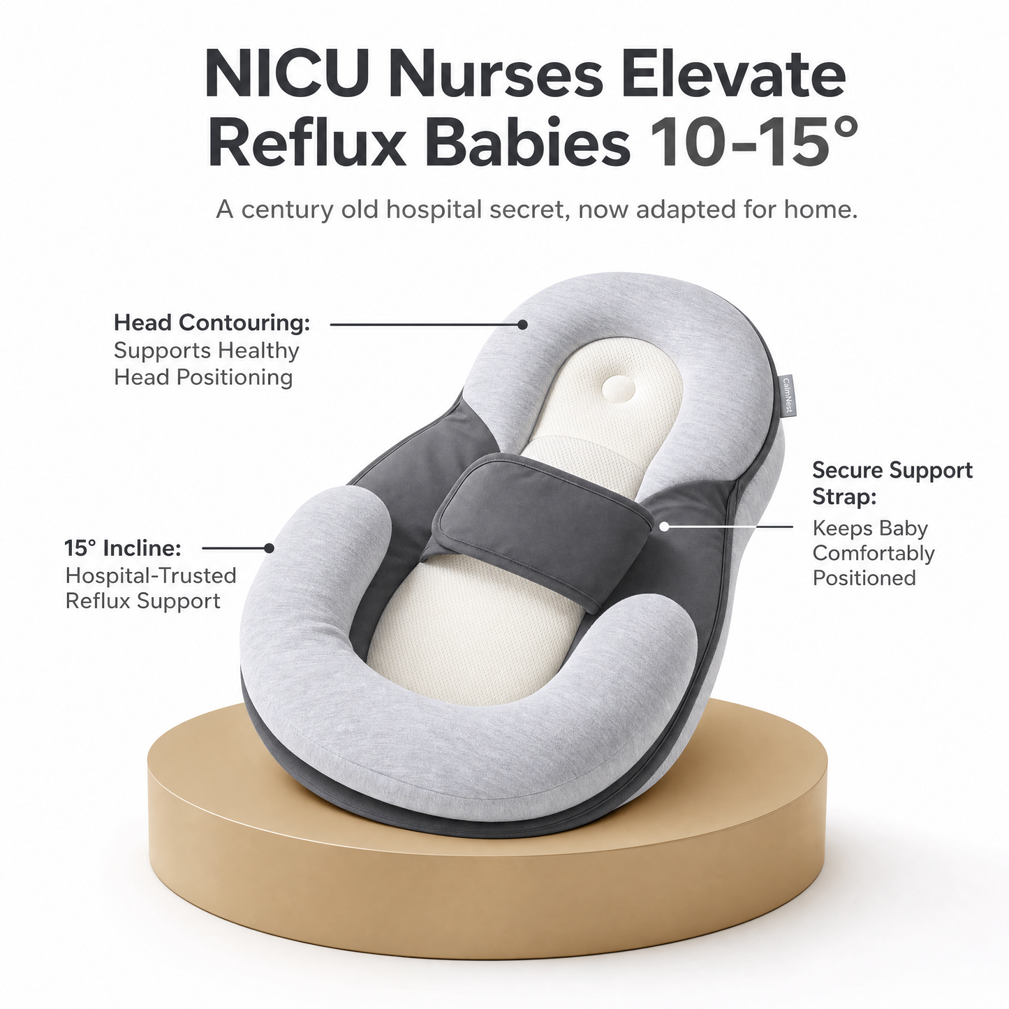 CalmNest™ - Gentle Relief For Reflux & Better Sleep