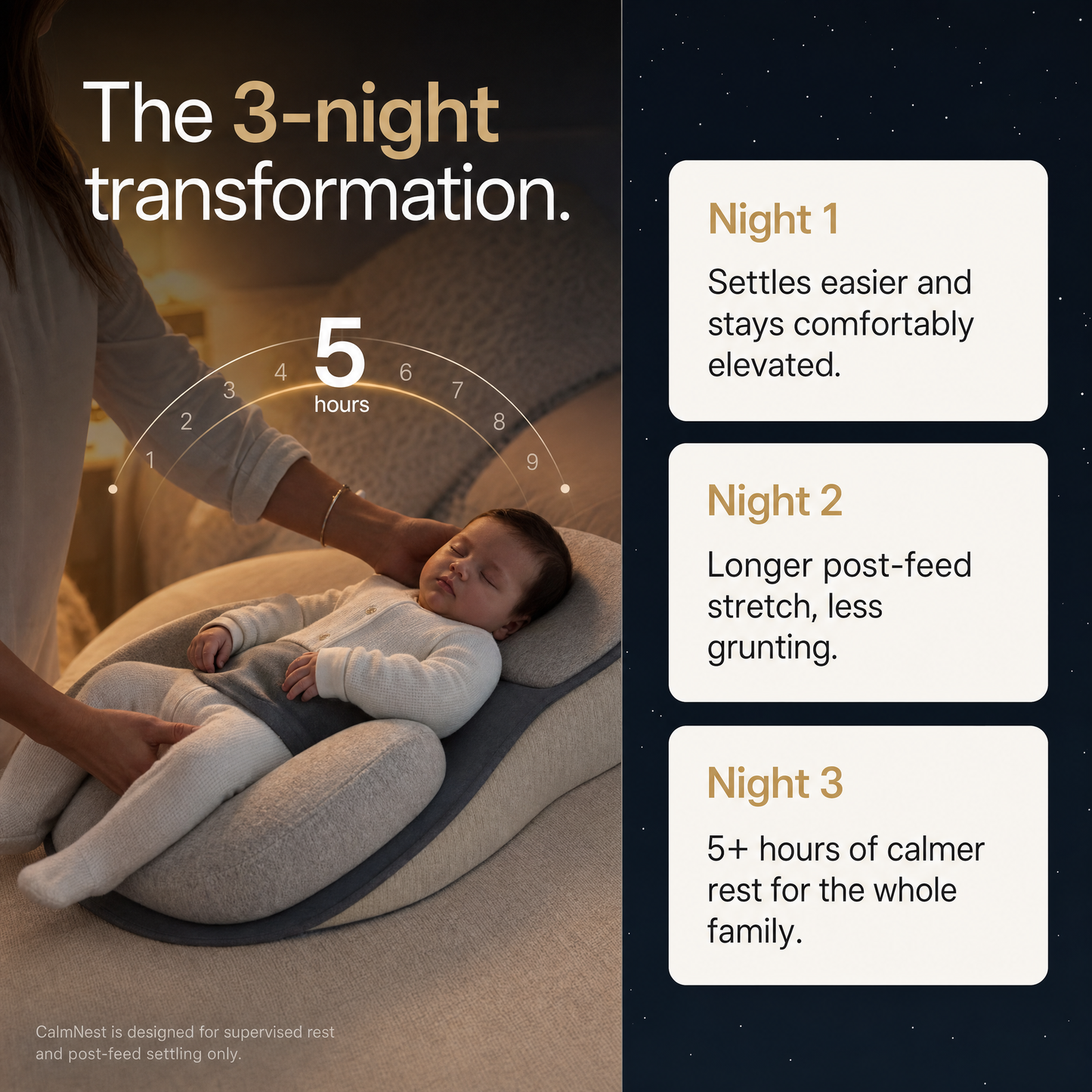 CalmNest™ - Gentle Relief For Reflux & Better Sleep